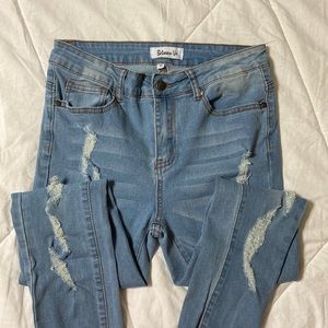 Between Us Juniors Distressed Skinny Jeans